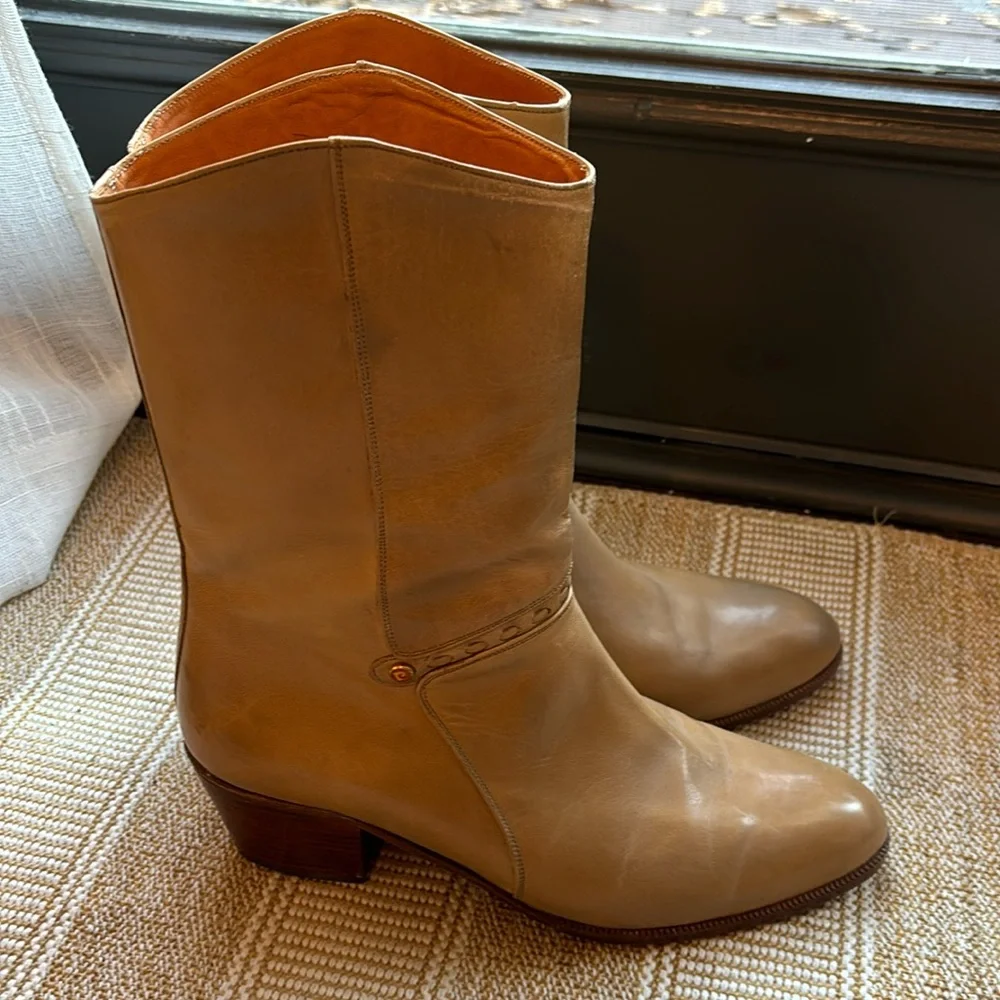 PIERRE CARDIN Men’s Vintage Tan Boots 1227